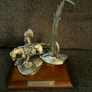 Chilmark pewter the silent trail limited edition sculpture